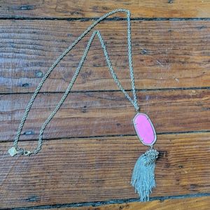 Kendra Scott Rayne Pendant Magenta